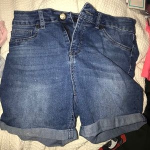 high waisted jean shorts